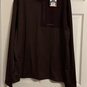 G.H. Bass & Co. Burgundy  Half-Zip Pullover